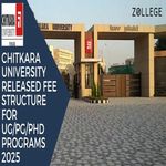 Chitkara University Released Fee Structure For UG PG PhD Programs 2025